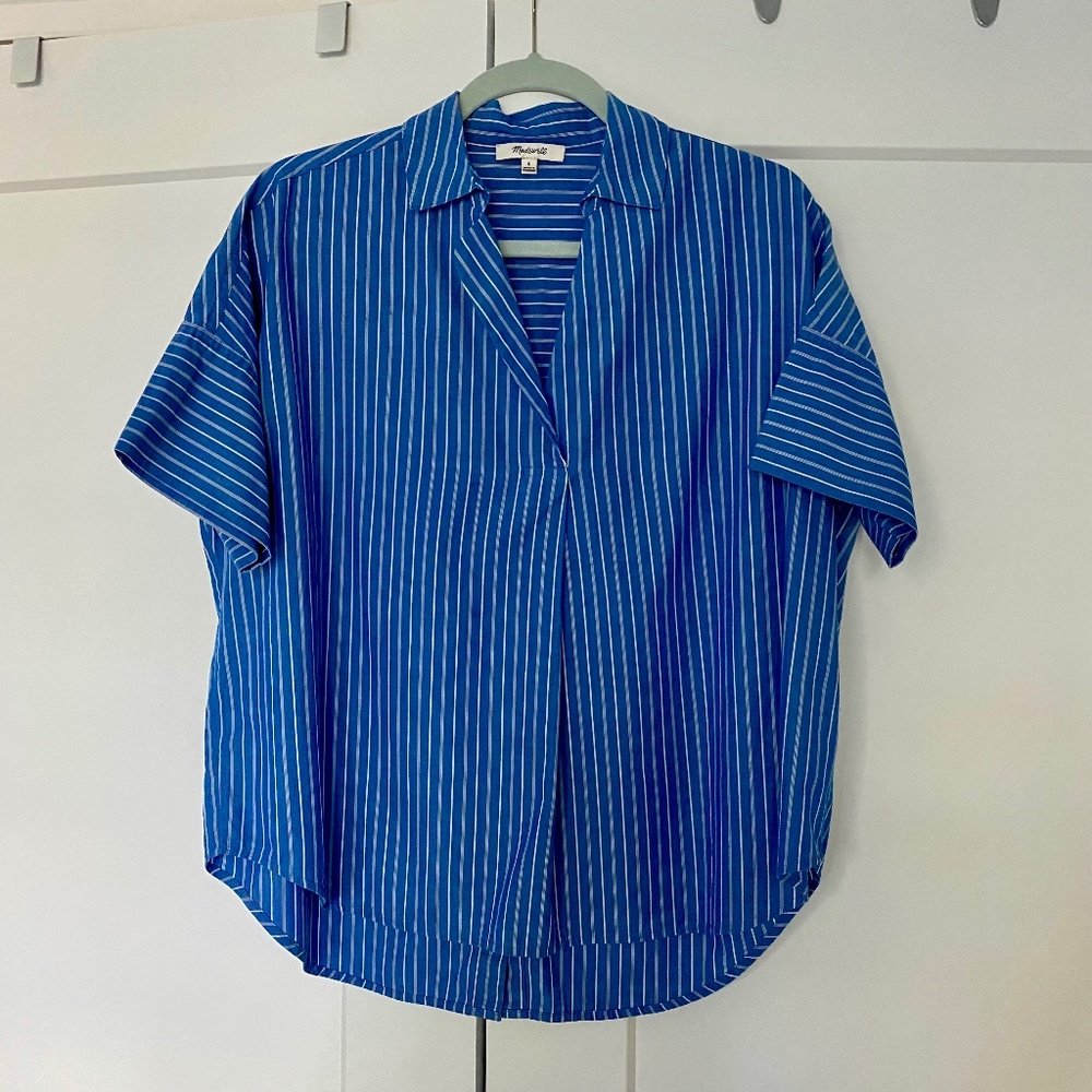 Madewell Courier Button-Back Shirt, S